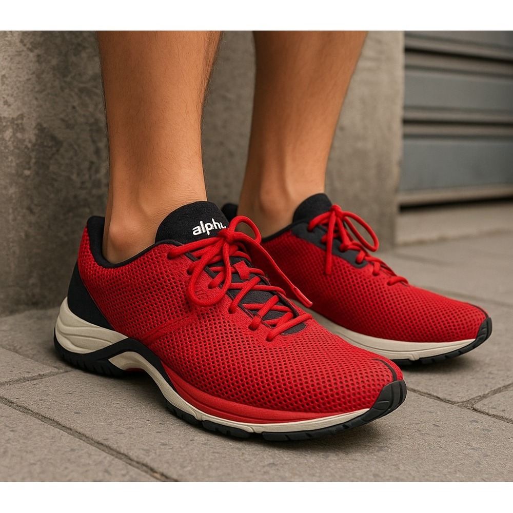 Alpina EWL Running Shoes Size EU 40‎ - US 7 Red Trail Street Training Sneakers